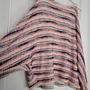 Anthropologie Multicolor Striped Sweater Loose Fit Postmark Mali Dolman Sleeve S